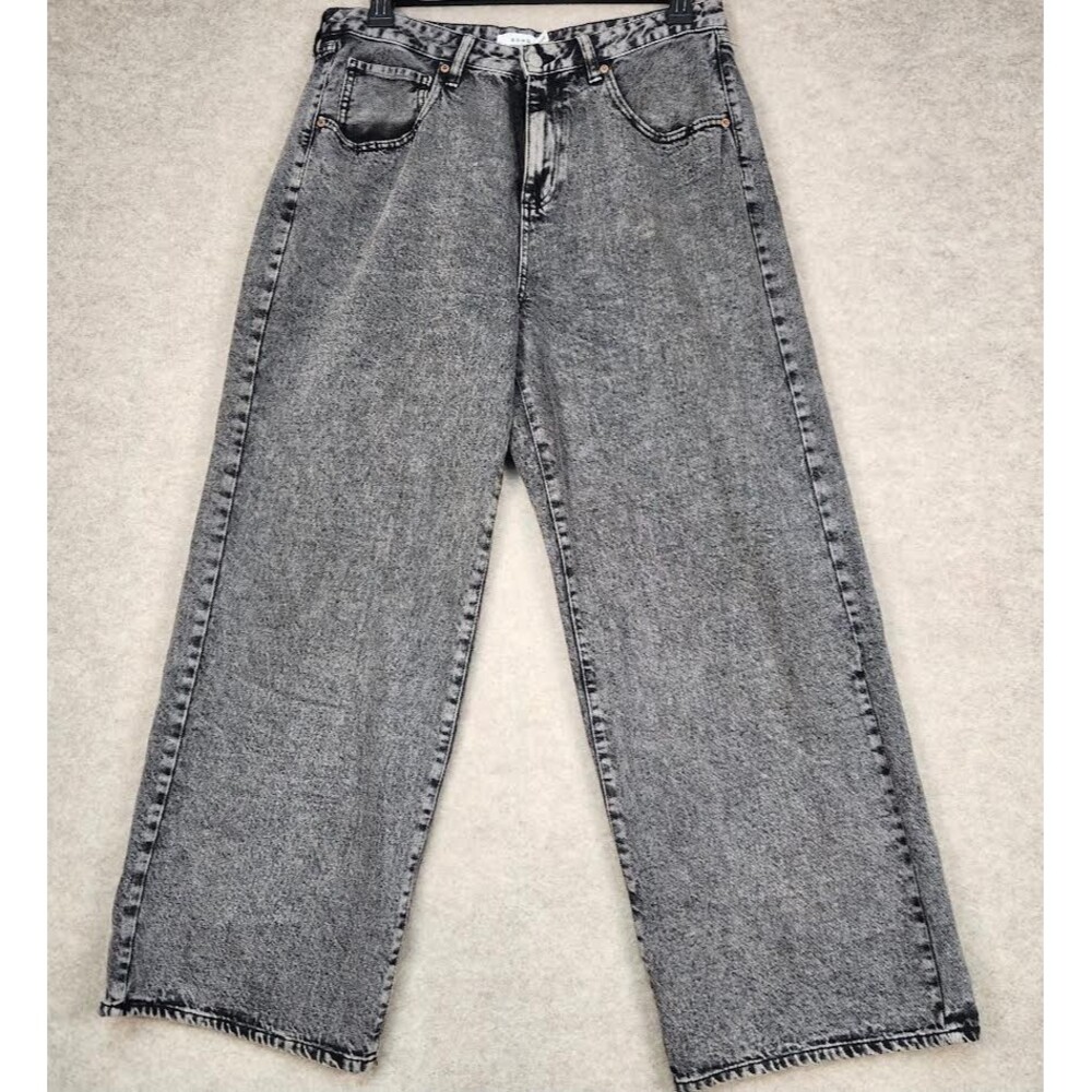 S.O.N.G. Y2K Wide Leg High Rise Jeans Light Wash Size 11-30  Skater  Grunge